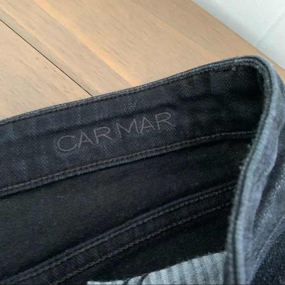 CARMAR Denim Skull Bead Shorts Embellished Distressed Heart Jean Black Beaded - Picture 5 of 10